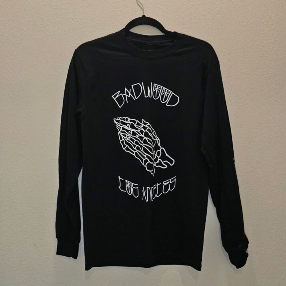 Deadwood Men's Long Sleeve Black T-Shirt Size Small